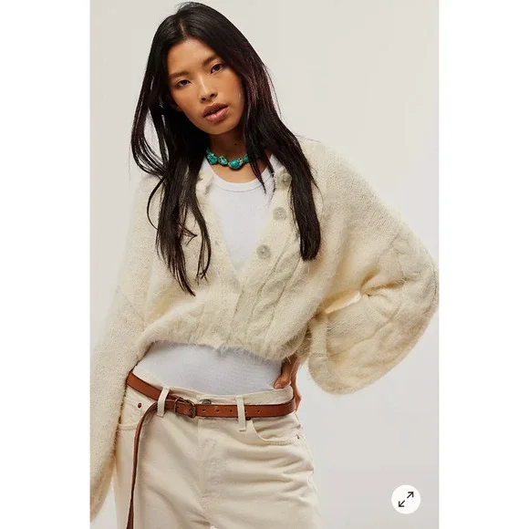Free People Willow Cardi Sweater Buttondown XS NEW - Picture 1 of 4